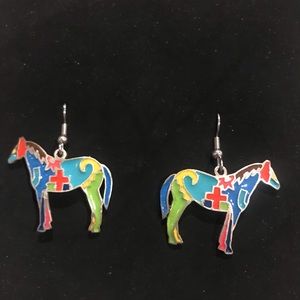 Augus Painted Horse earrings